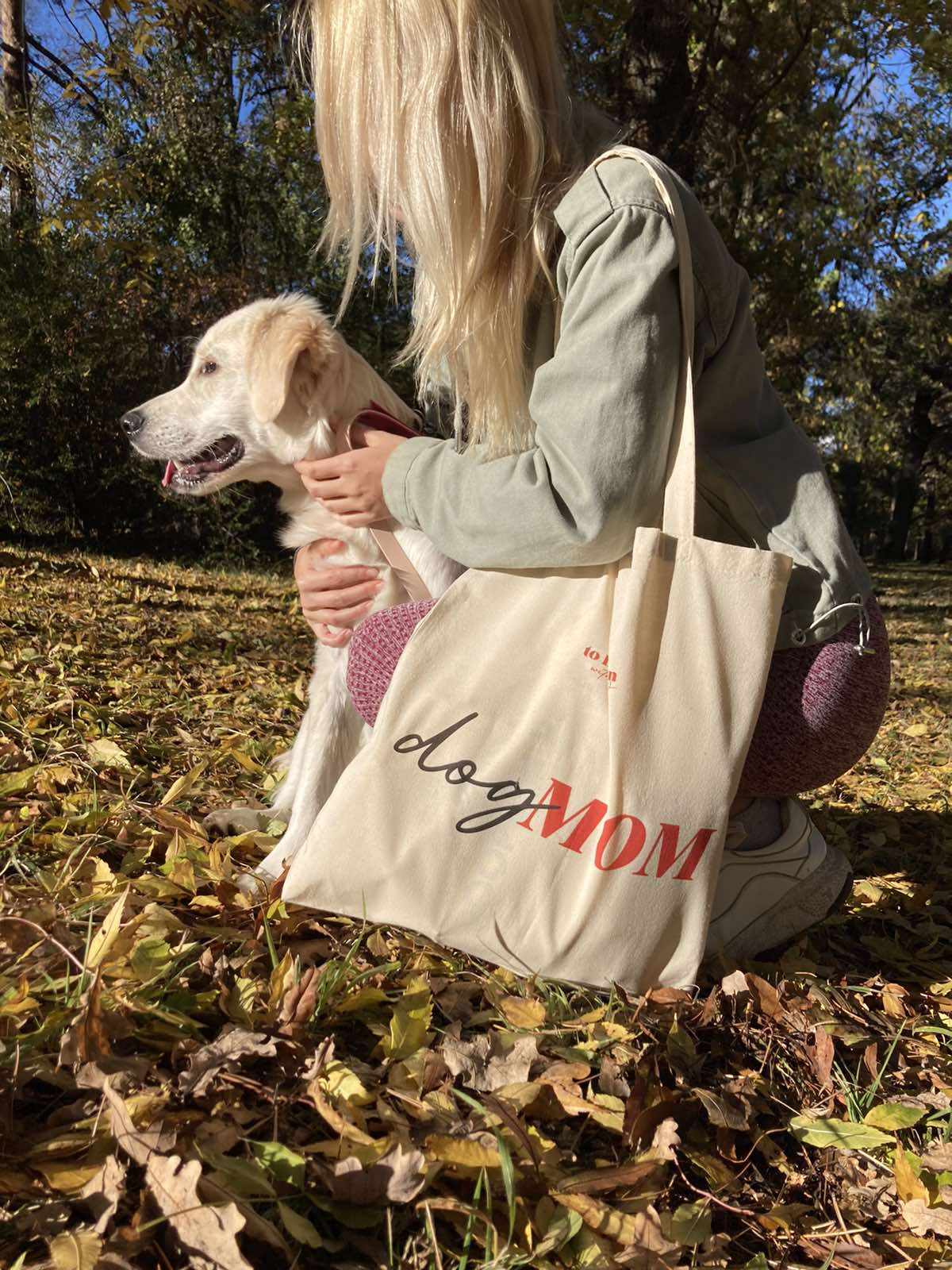 Текстилна торбичка "Dog Mom"