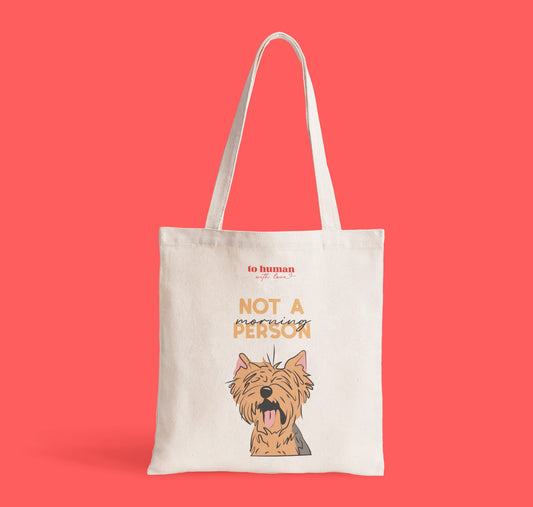 Текстилна торбичка " Not a morning person"